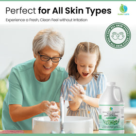 Plainly Earth eucalyptus spearmint fragrance delivers a refreshing, spa-like wash experience