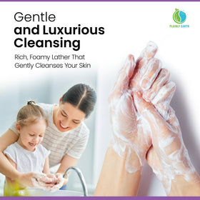Plainly Earth hands feel soft and moisturized after washing with the product.