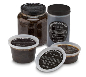 Plant Guru African Black Soap Paste bulk packaging highlighting value and natural ingredients.