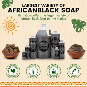 Plant Guru African Black Soap Paste designed for face care.