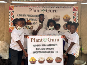 Plant Guru African Black Soap Paste with coconut oil and shea butter.