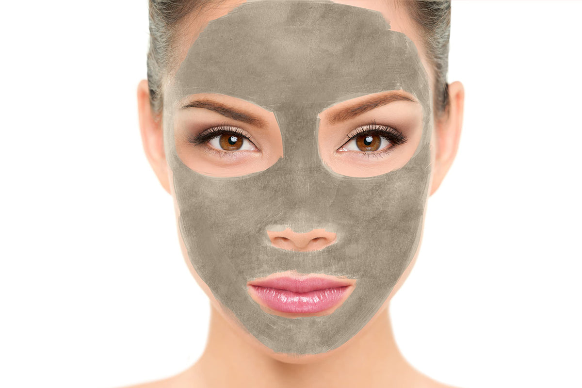 Close-up of Plant Guru clay treatment refining pores for a smoother look.