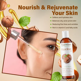 Plant Guru Hazelnut Oil dropper for precise dispensing