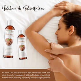 Plant Guru Hazelnut Oil blended into cream showing smooth texture