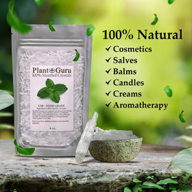 Plant Guru Menthol Crystals for cosmetics formulation adding mint lift