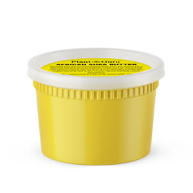 Plant Guru Raw African Shea Butter jar front highlights pure, natural moisturizer for skin, hair, and DIY projects