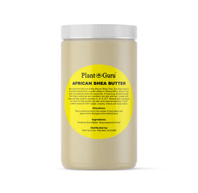 Plant Guru Raw African Shea Butter 32 oz jar for skin and hair care benefits