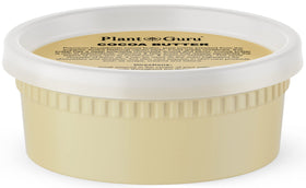 Plant Guru Raw Cocoa Butter 8 oz jar for chocolate making and DIY skin care