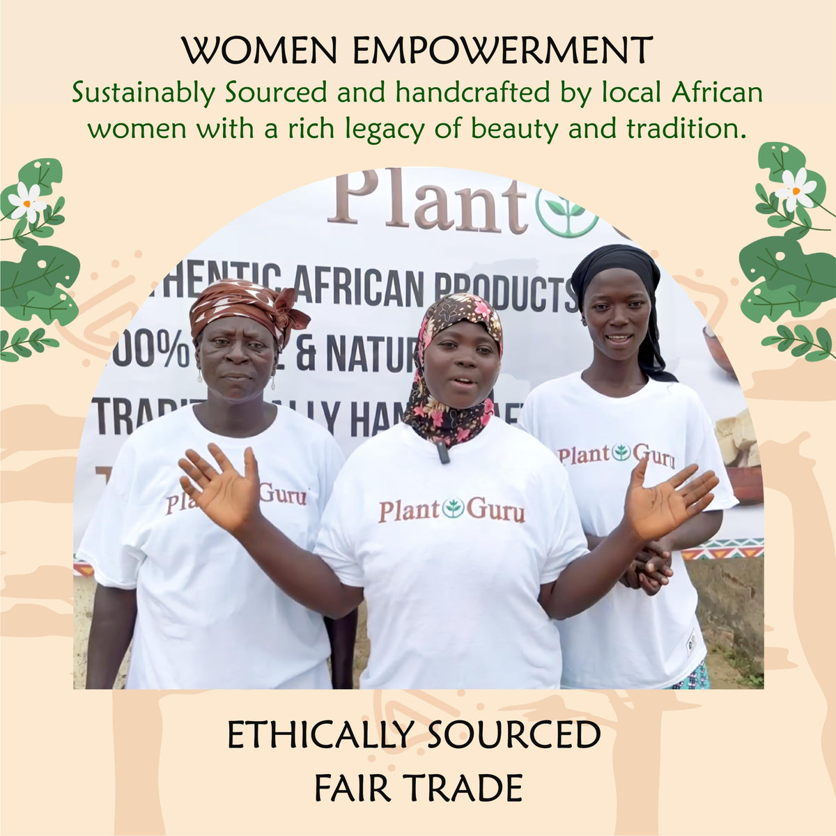 Plant Guru Shea Butter natural ingredients highlight 100% pure and unrefined
