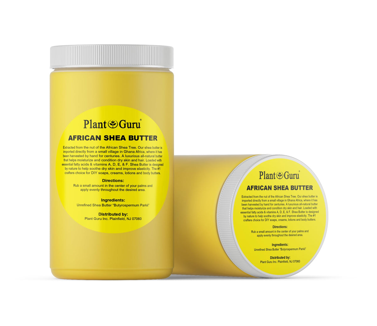 Plant Guru Shea Butter texture close-up showing creamy, pure consistency