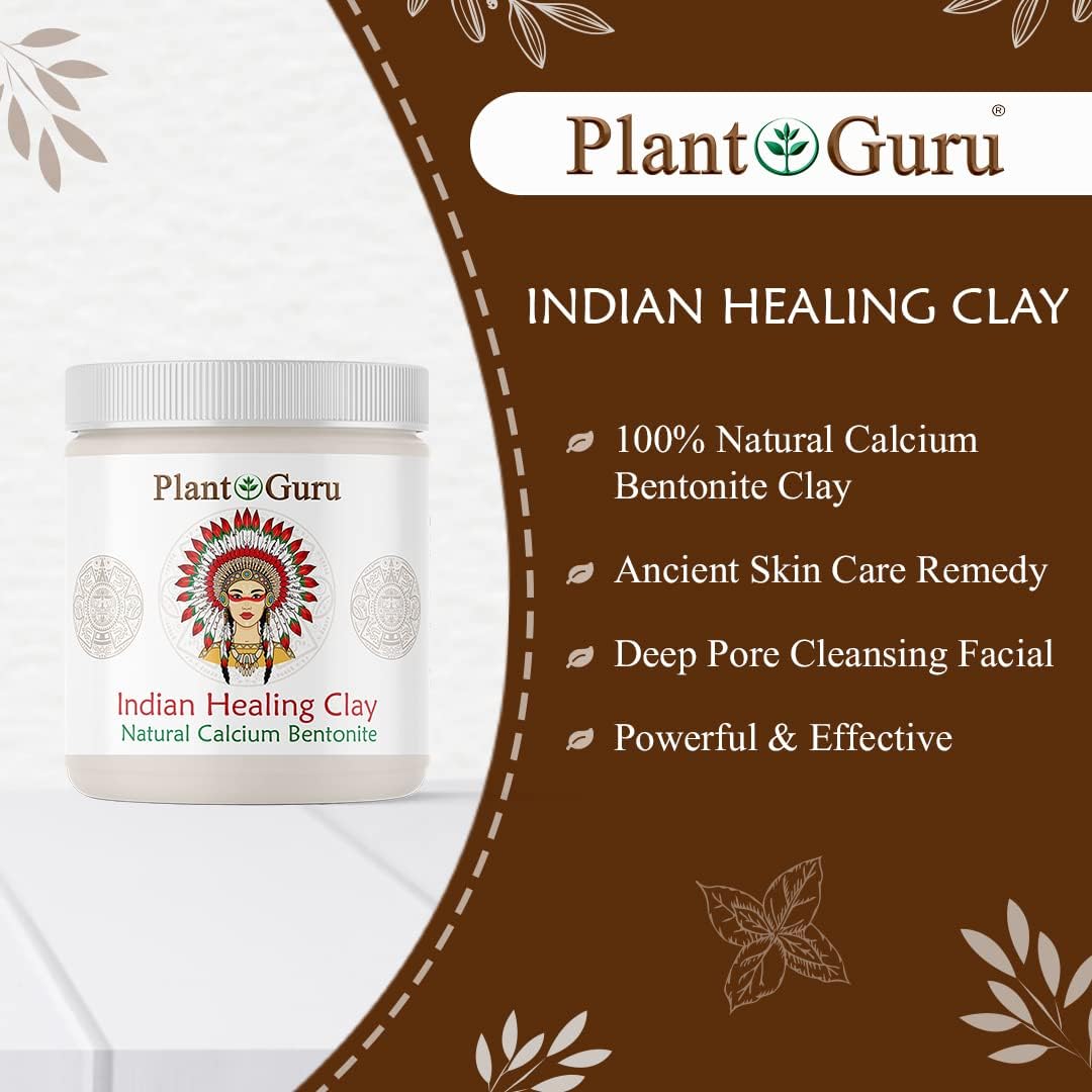 Plant Guru sourced from USA Indian Healing Clay region highlighting quality and origin.