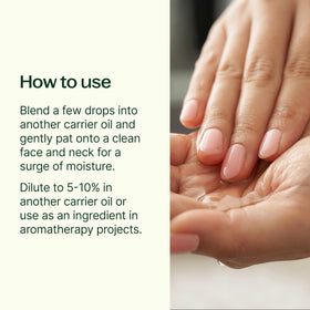 Plant Therapy Rosehip Oil pour for easy topical application.