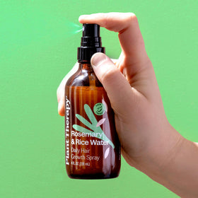Overnight usage scenario showing Plant Therapy spray for gentle nourishment.