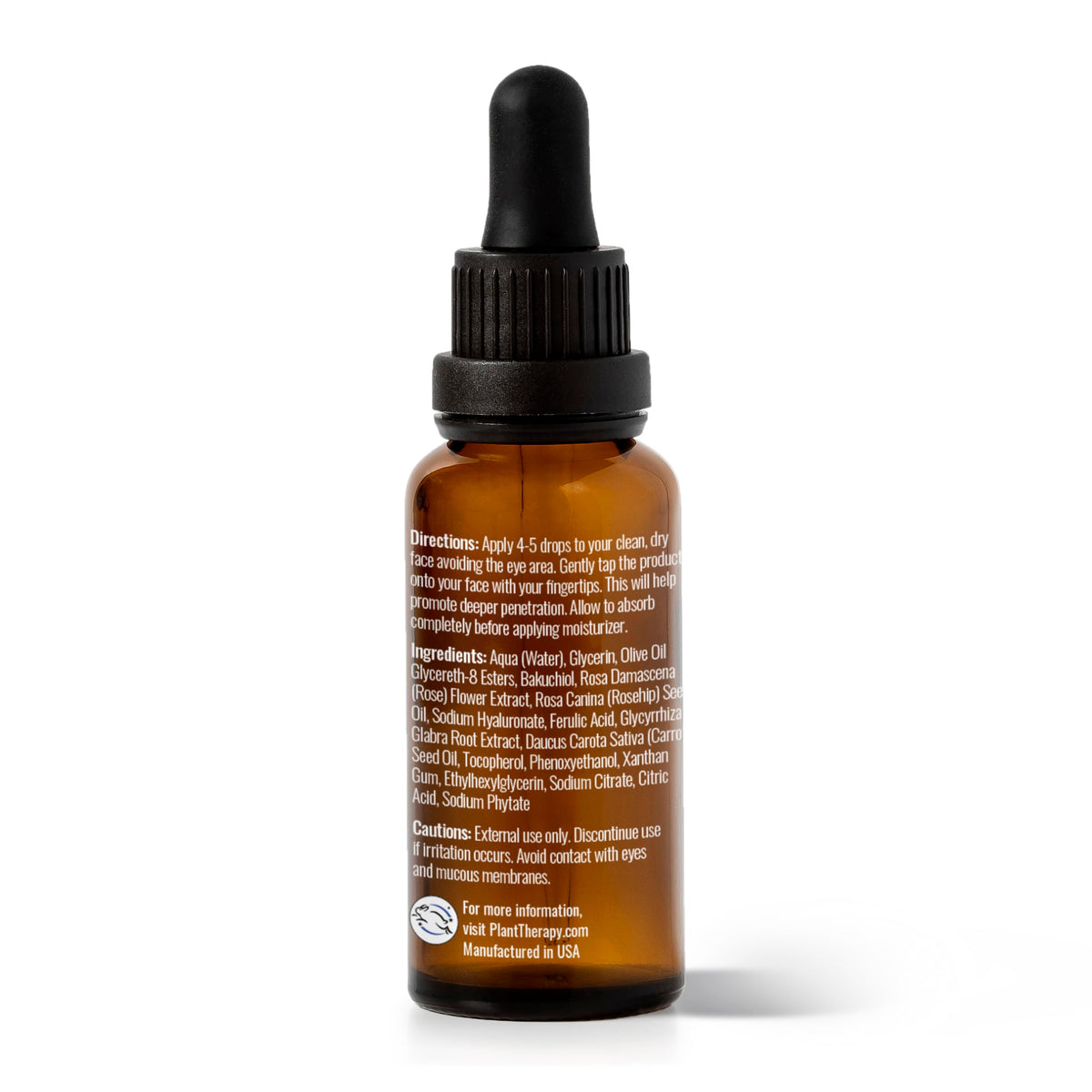 Plant Therapy serum being applied to skin demonstrating quick absorption and glow.