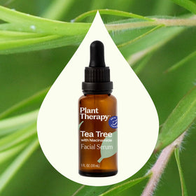Close-up of serum on skin indicates quick absorption.