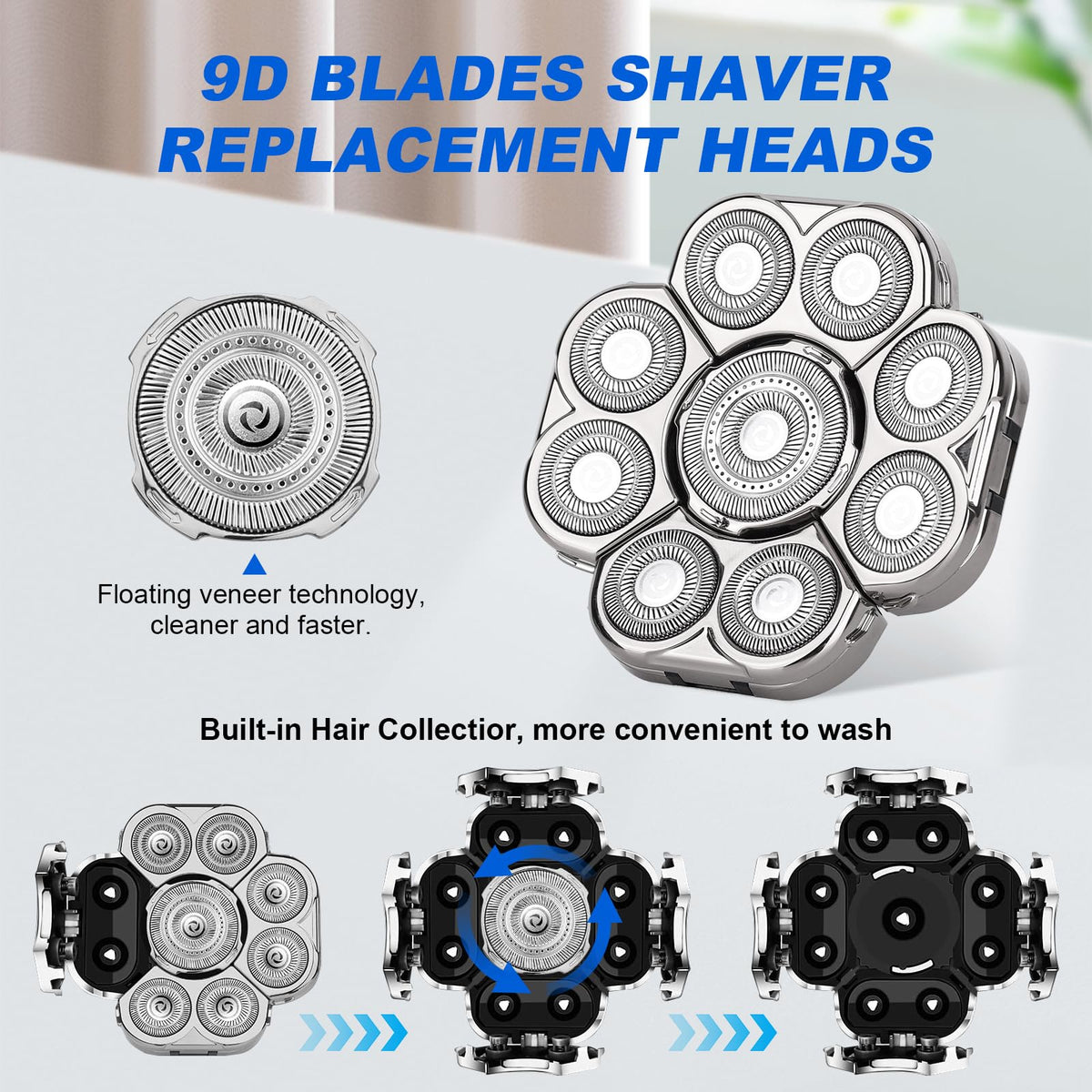 Plantarecover replacement head plate demonstrates secure fit for reliable grooming