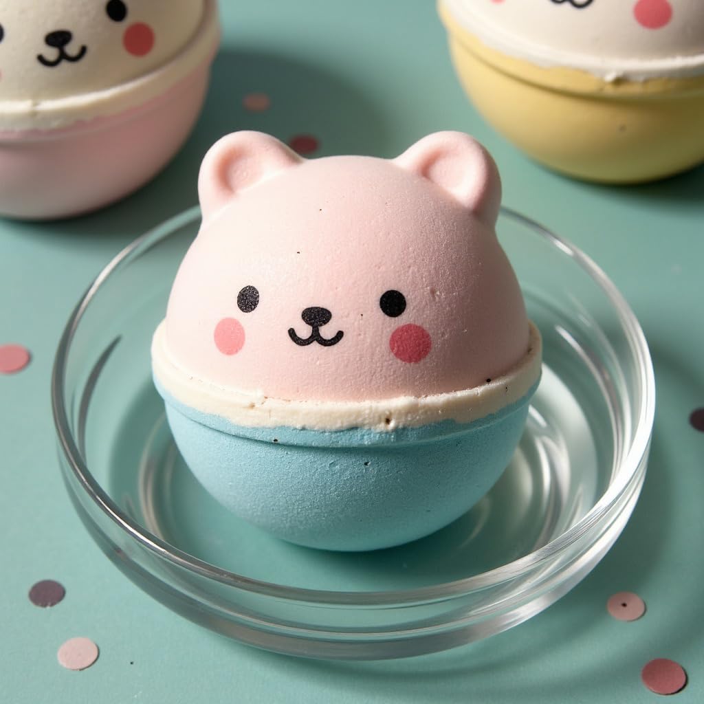 Plantful Kids Bath Bomb blue sky—moisturizing color for a cheerful bath