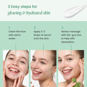 Plantifique glowing skin after use, showcasing refreshed complexion