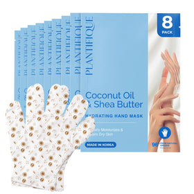 Plantifique Hand Mask 8-pair gloves delivering deep hydration for dry hands.