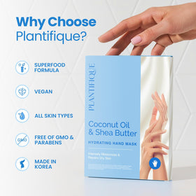 Plantifique formula combines hyaluronic acid, macadamia, and shea for nourishment.