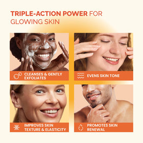 Creamy lather forming on PLANTIFIQUE Kojic Acid Soap close-up foam.