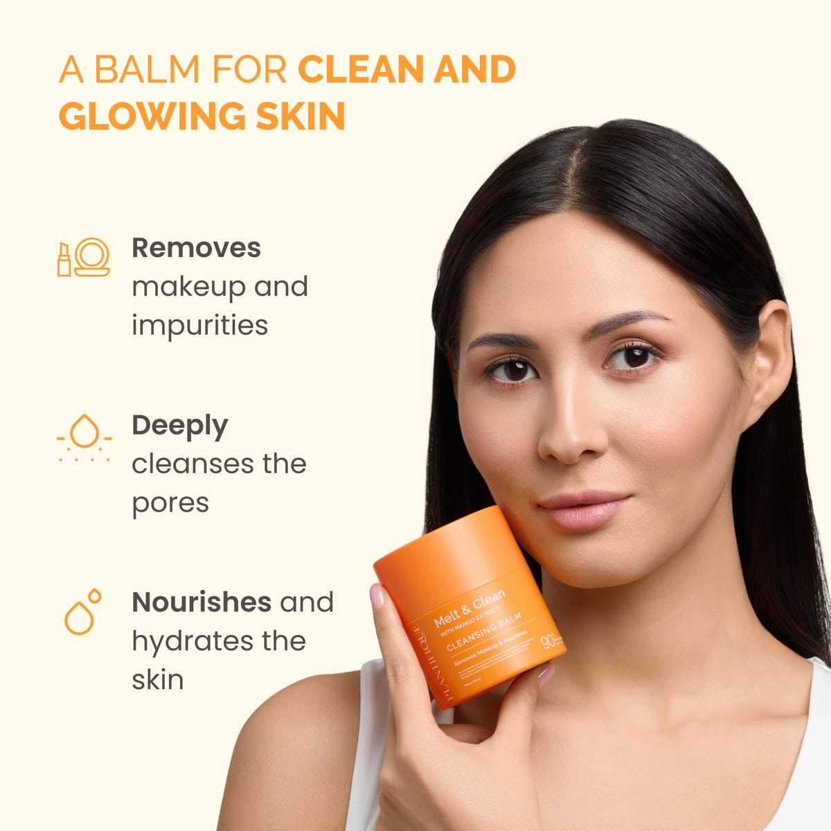 PLANTIFIQUE Korean Cleansing Balm twist-dispensing mechanism enables mess-free application.