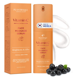 Plantifique Korean Vitamin C Serum bottle with precise dispensing for even hydration.