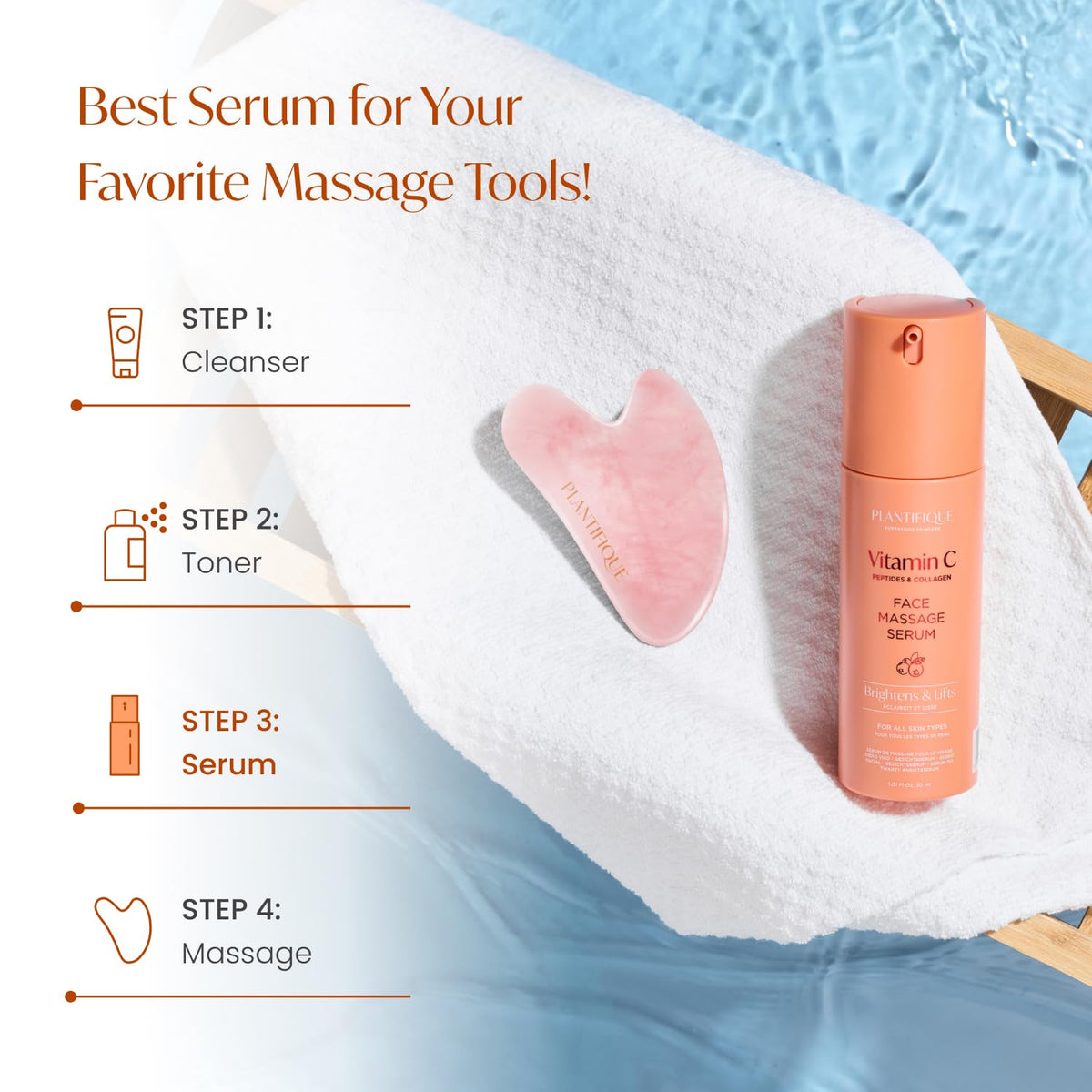 Plantifique serum creates a dewy glow and long-lasting hydration.