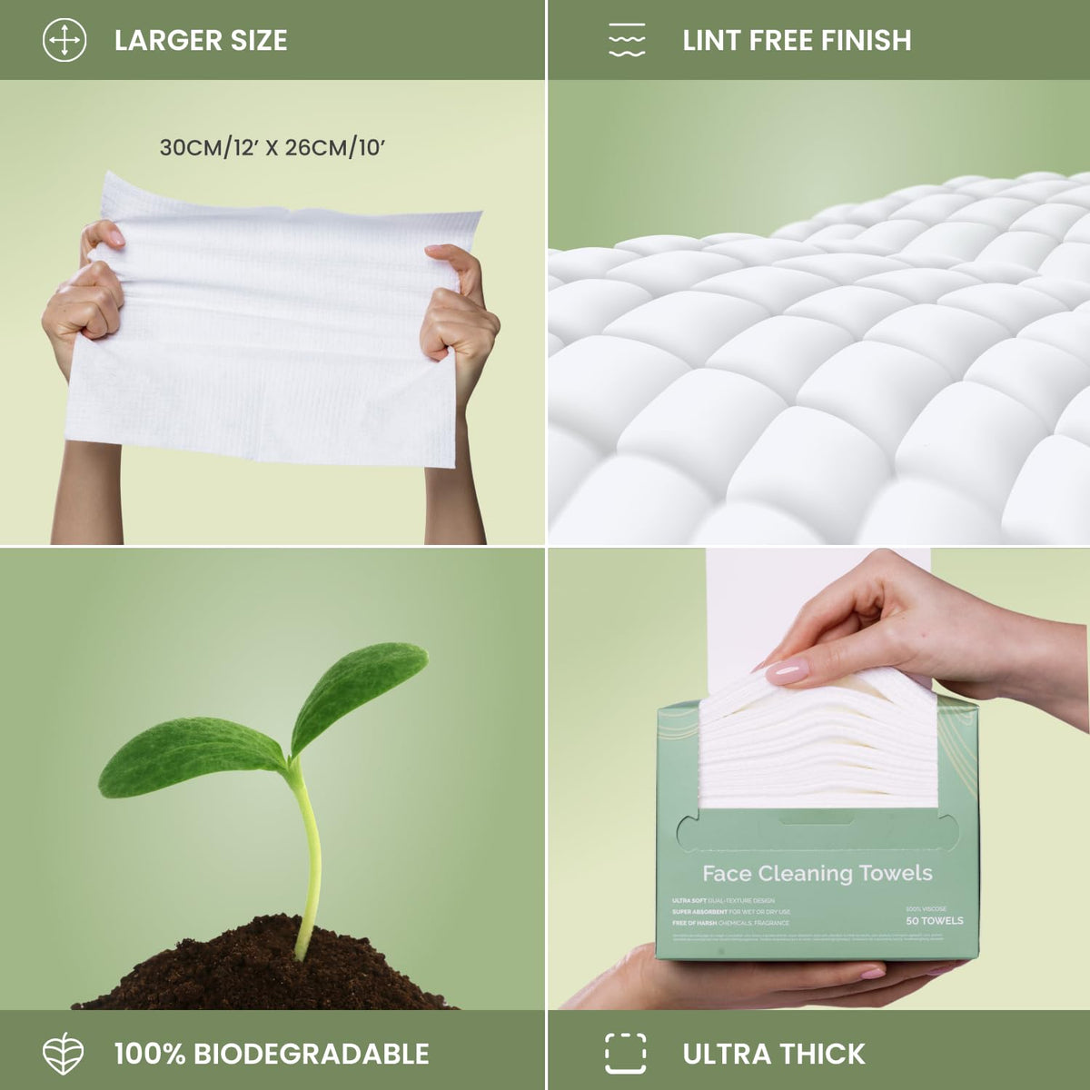 Plantifique travel-friendly towels fit purse or travel bag.