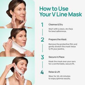 PLANTIFIQUE V-Line mask texture close-up shows gel-like formula
