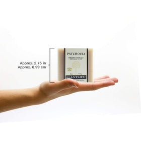Plantlife patchouli aroma image with long-lasting scent for meditation.