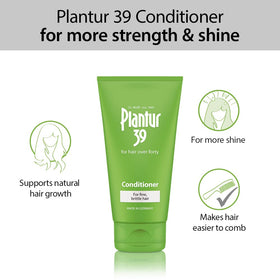 Close-up of conditioner pump for detangling and easy styling.