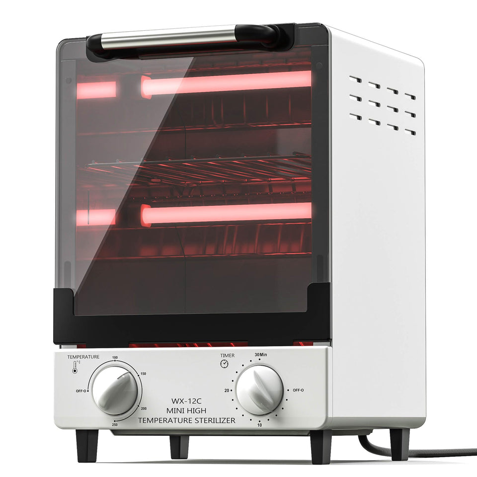 Plasdent Sterilizer front view showing compact 12L capacity for efficient salon tool cleaning