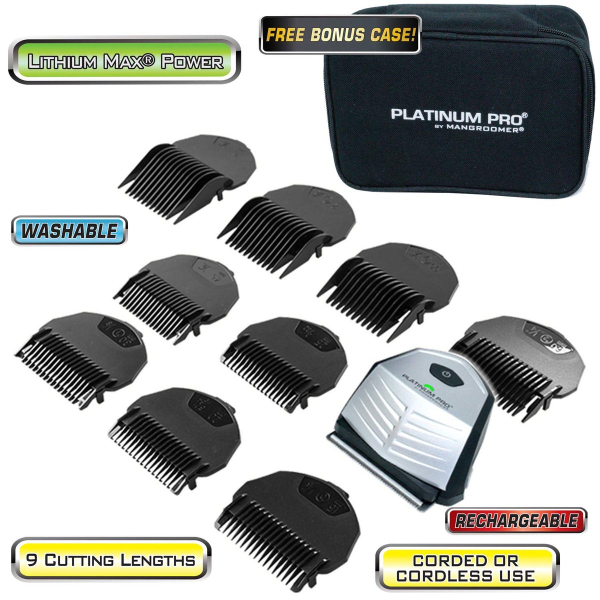 Lithium MAX battery with fast recharge keeps cordless trimming ready.