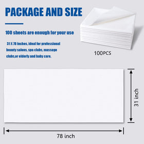 Lightweight, portable sheets ideal for travel, salons, clinics, or hotels.