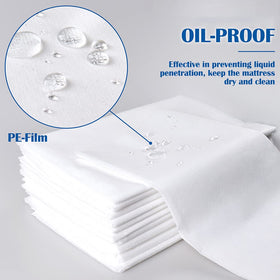 Platonee spa table cover on a massage bed keeps surfaces clean