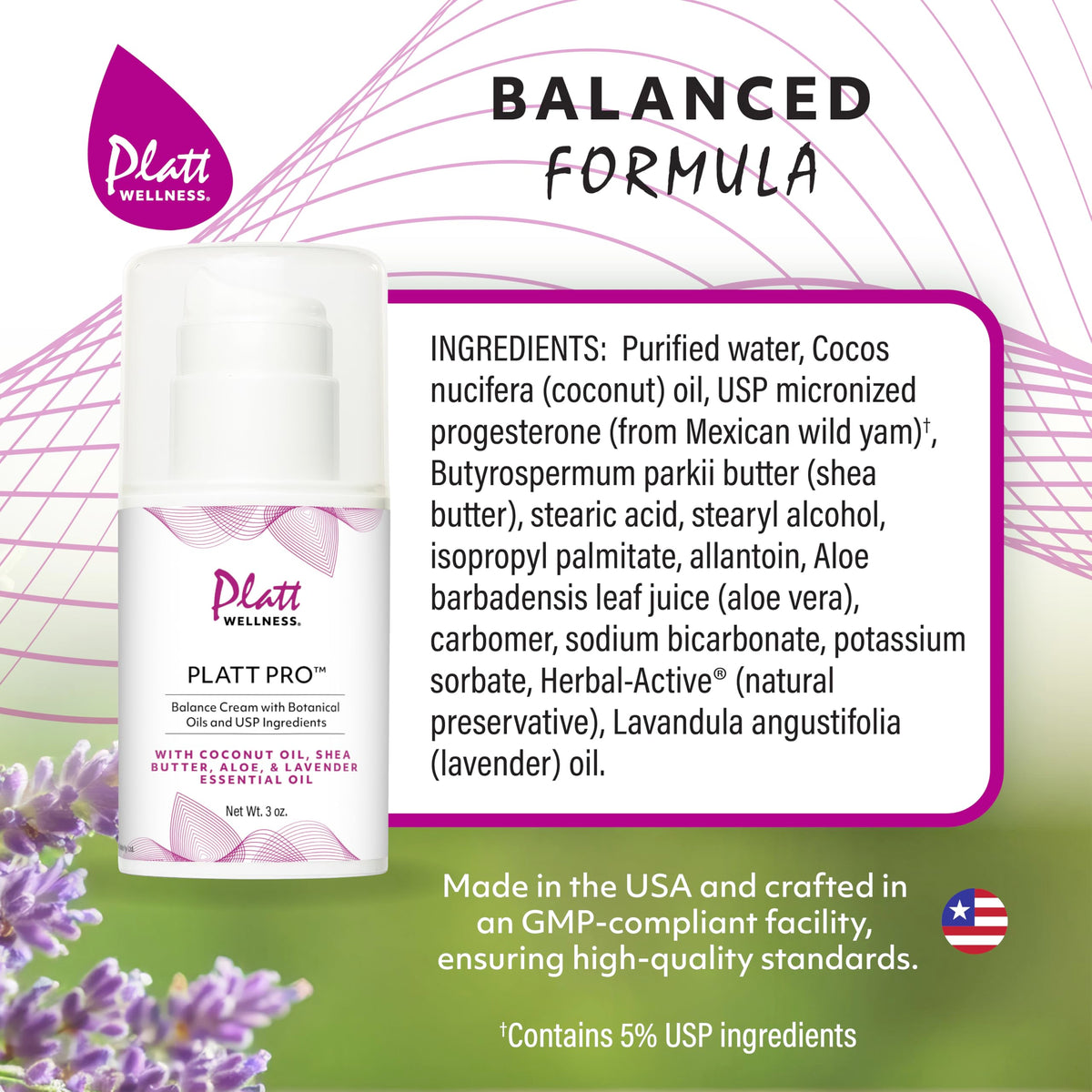Lifestyle shot with lavender notes and routine daytime application.