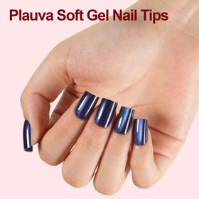 Plauva Cat Eye nails 15 sizes chart and 300 tips for precise fitting