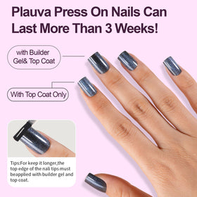 Plauva Cat Eye press on nails for weddings proms and parties