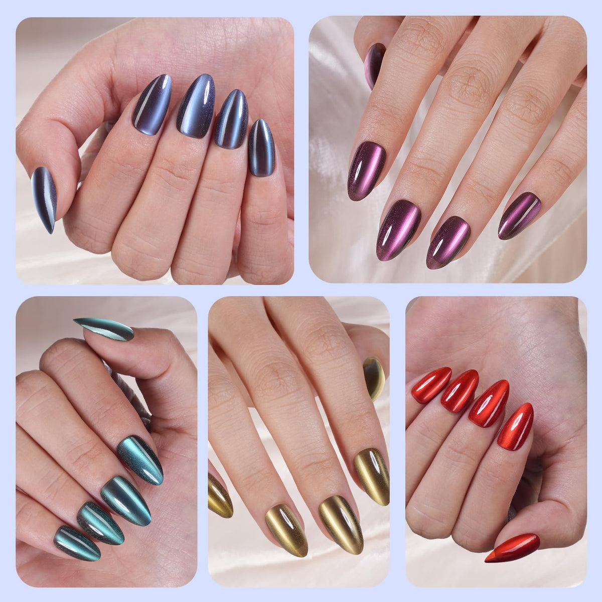 Plauva almond tips fit from cuticle to edge for reliable wear.
