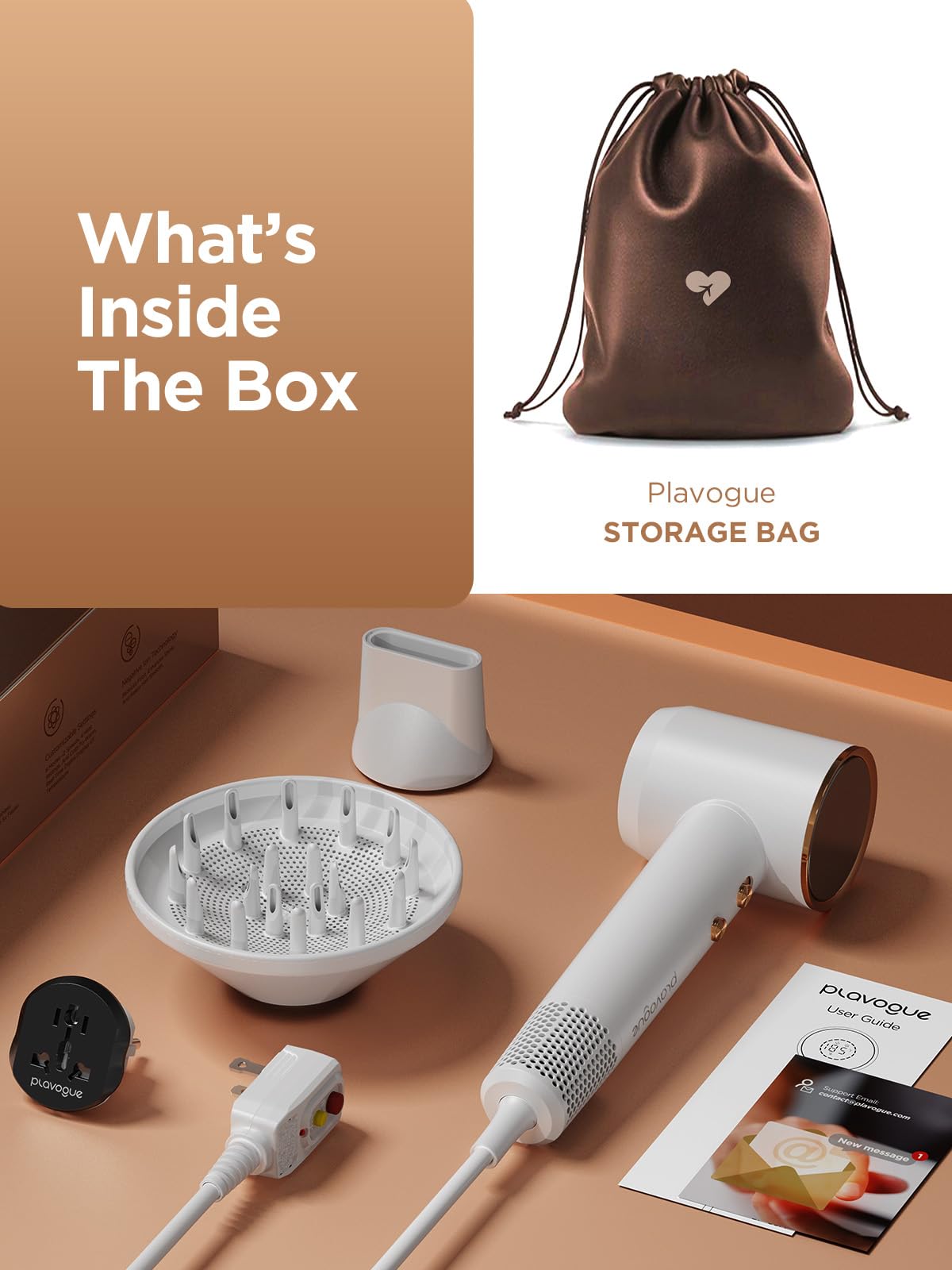 PLAVOGUE complete travel set with diffuser and concentrator for versatility