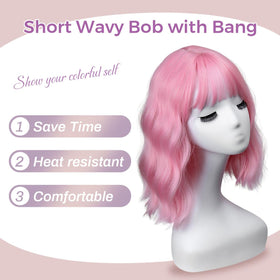 Plenday synthetic heat-resistant wig supports versatile styling and longevity.