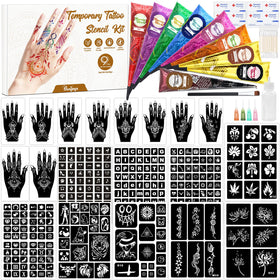 PllusJoys 315pcs tattoo kit designs—easy DIY skin art for all ages.