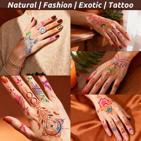 PllusJoys 9-color palette—vibrant, skin-safe inks for bold temporary tattoos.