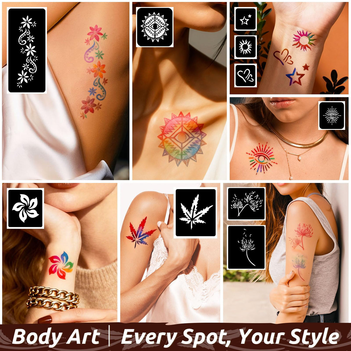 PllusJoys tattoo cones and brush set—precise application in minutes.