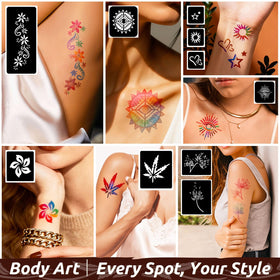 PllusJoys tattoo cones and brush set—precise application in minutes.