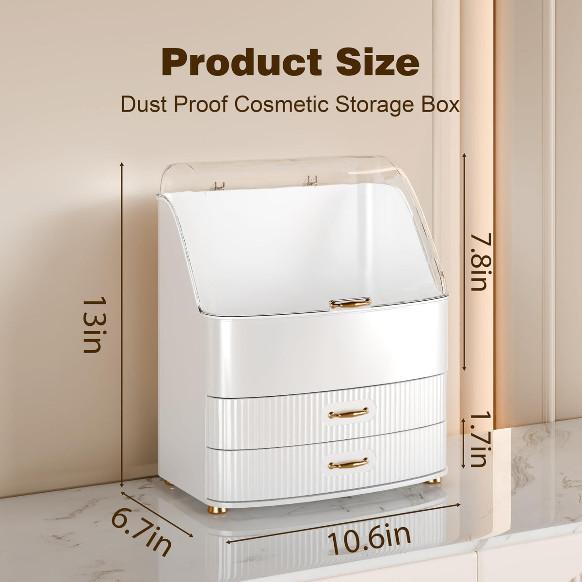 Plukers with luxury electroplated handles ensures smooth drawer glide