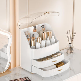 Plukers organizer features non-slip base to protect delicate surfaces