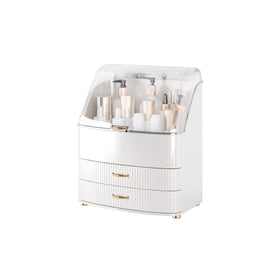 Plukers makeup organizer with transparent lid drawers for quick view on vanity