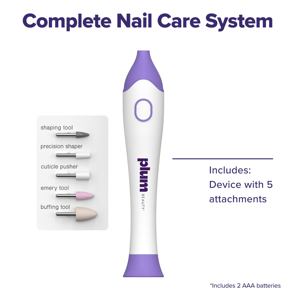 Plum Beauty gel polish shaper helps smooth and finish nails